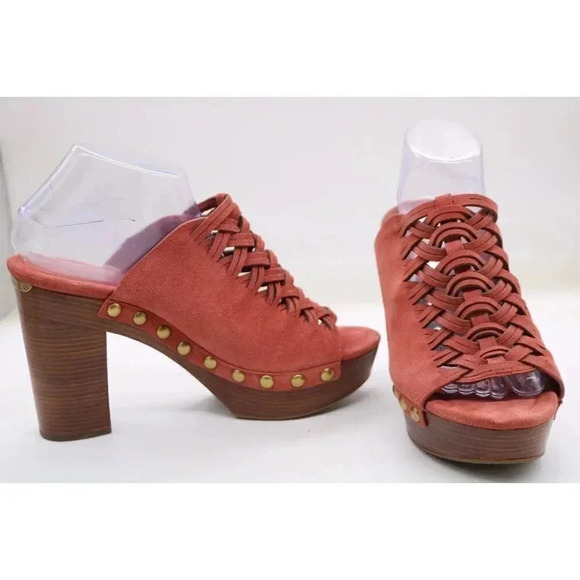 Michael Kors Women's Westley Mule Cinnamon Platform Slip On Shoes-10M - Picture 1 of 10